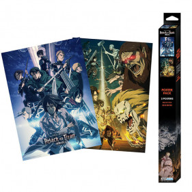 ATTACK ON TITAN SET 2 POSTERS 01 52X38