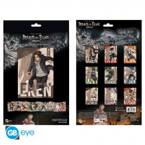 ATTACK ON TITAN PACK 9 POSTERS PERSONAJES 210X297MM